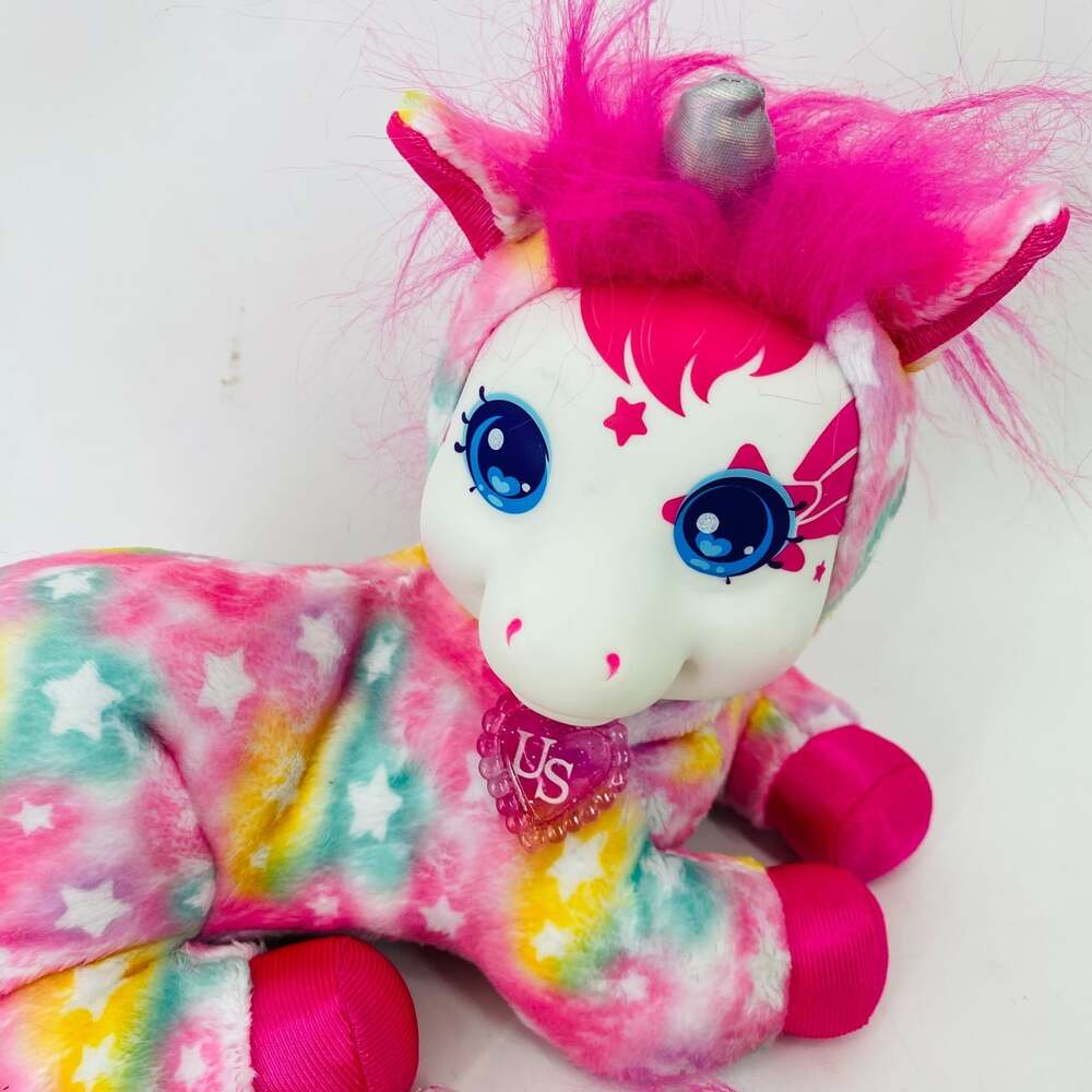 Unicorn Surprise Licorice Plush 3 Babies Pink Rainbow 14" Just Play Pink Rainbow - Picture 8 of 8